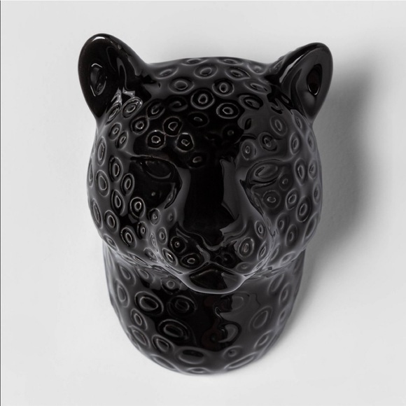 Opalhouse Wall Decor Opalhouse Earthenware Black Leopard Wall